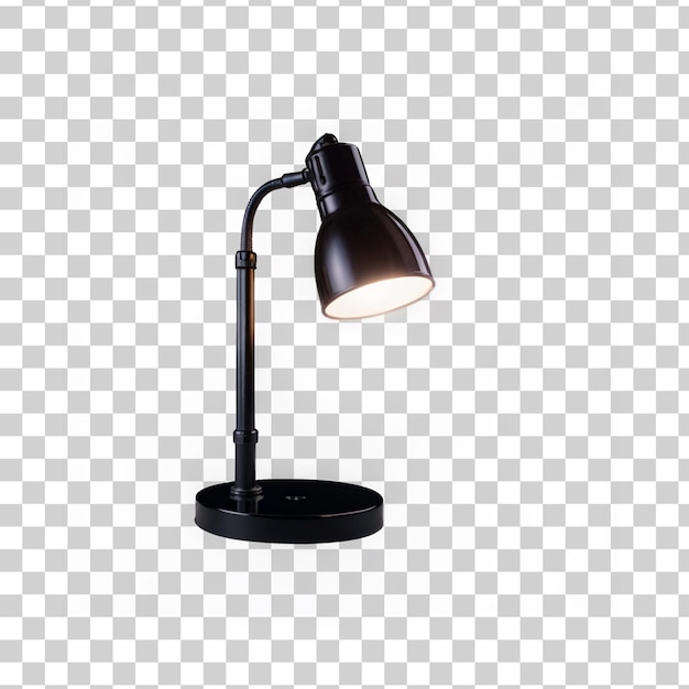 Stilvolles Design der Tischlampe, isoliert auf klarem, durchsichtigem Hintergrund