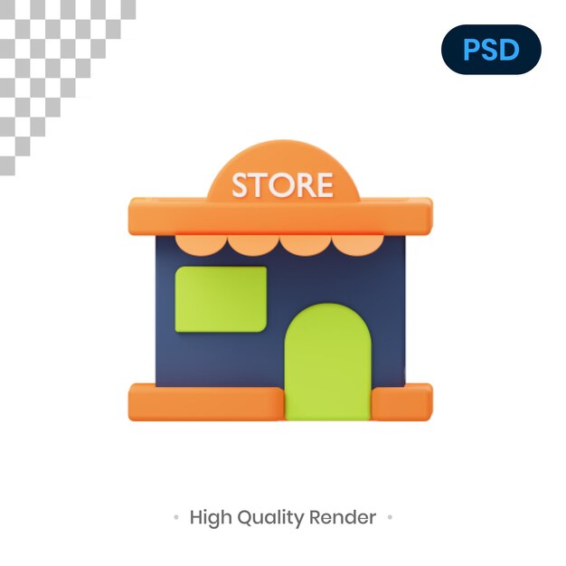 Stocker Illustration De Rendu 3d Premium Psd