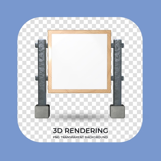 Stojan pro vystavení produktu, 3D renderování, transparentní pozadí