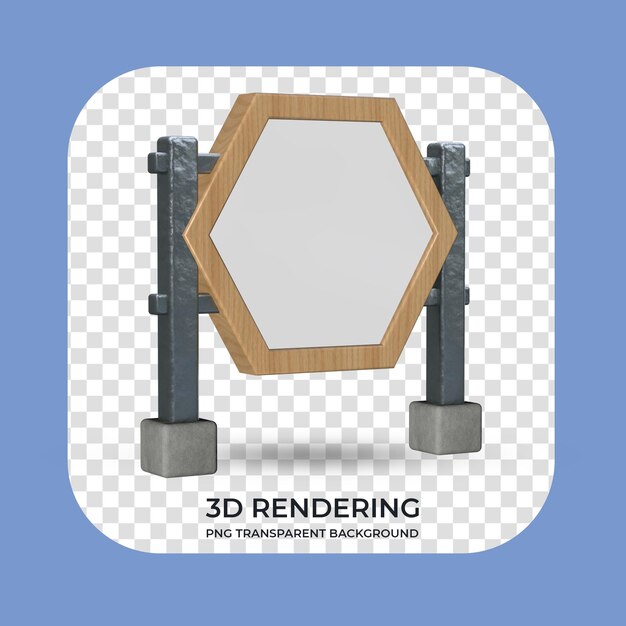 Stojan pro vystavení produktu, 3D renderování, transparentní pozadí