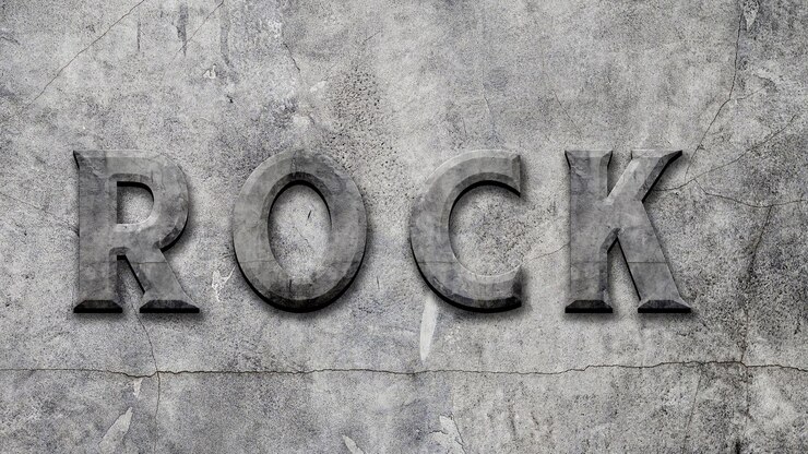 PSD stone editable text effect