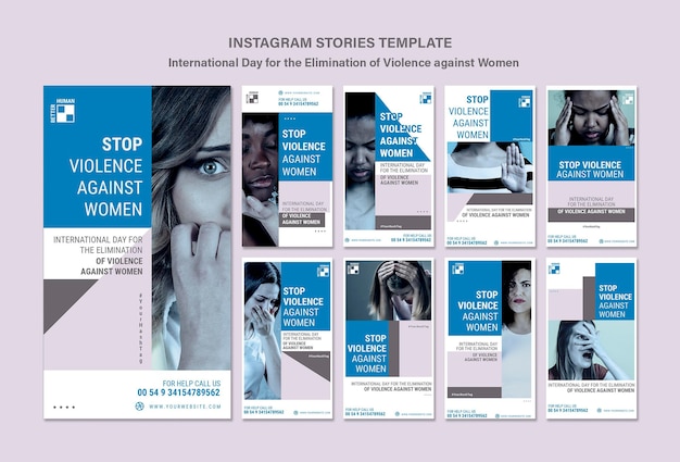 Stop alla violenza contro le storie di instagram delle donne