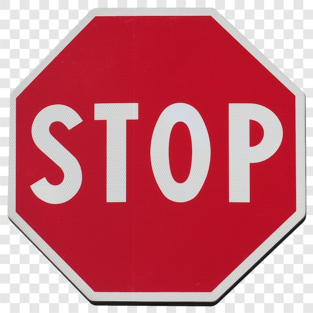 Stoppschild durchsichtig