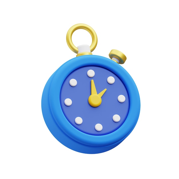 Stoppuhr 3D-Symbol
