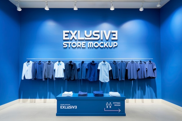 PSD store interior design mockup