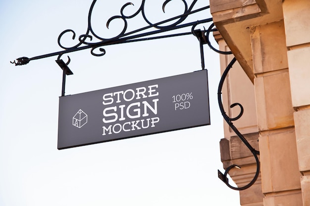 PSD store signs mock-ups