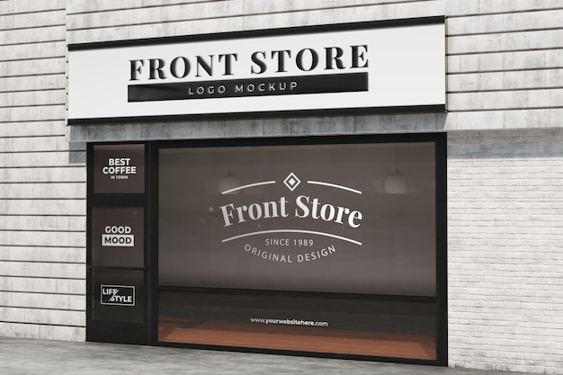 Storefront business außenansicht von vorne