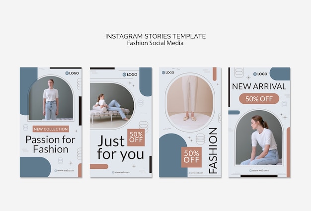 Storie di instagram della collezione di moda