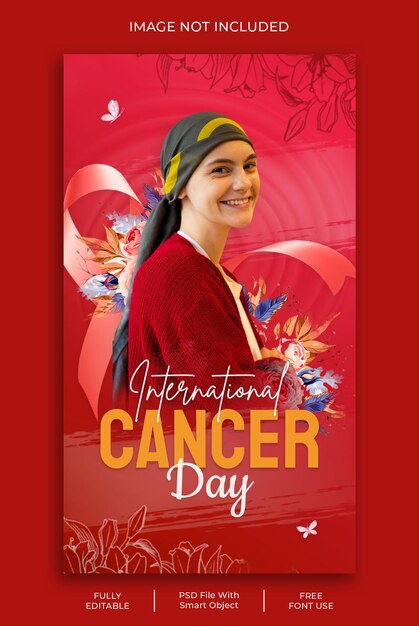 Storie di instagram per la giornata internazionale del cancro
