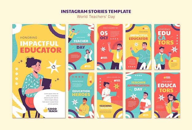 Storie di Instagram per la Giornata Mondiale degli Insegnanti