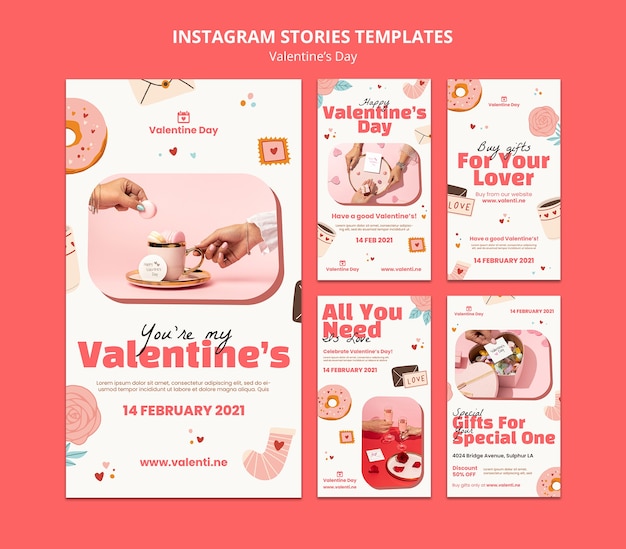 Storie instagram della festa di San Valentino