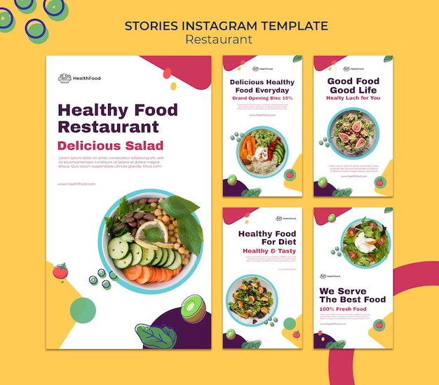 Storie sui social media del ristorante