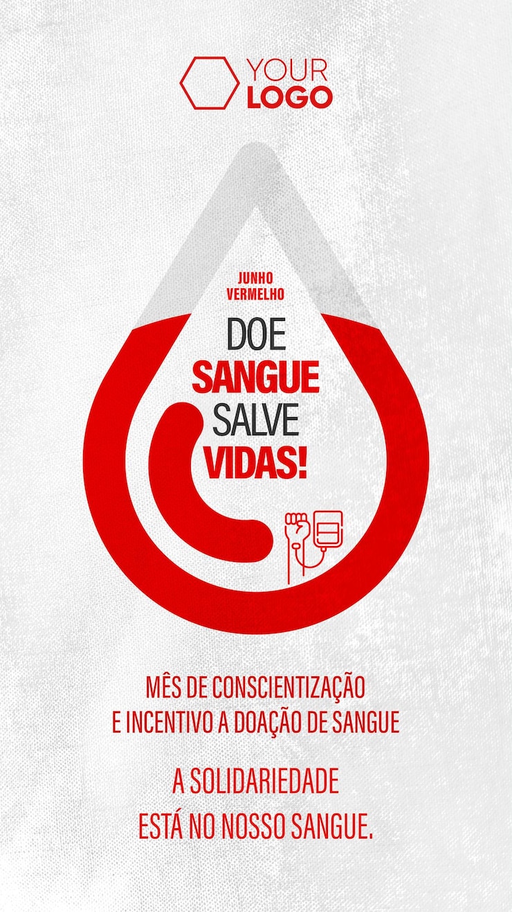 PSD storie sui social media della campagna red june: dona il sangue e salva vite