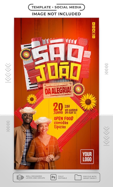 Storie sui social media Festa di Sao Joao da Alegria
