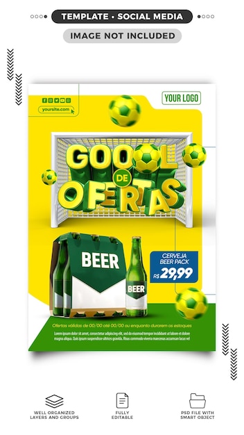 Storie sui social media Supermarket World Cup
