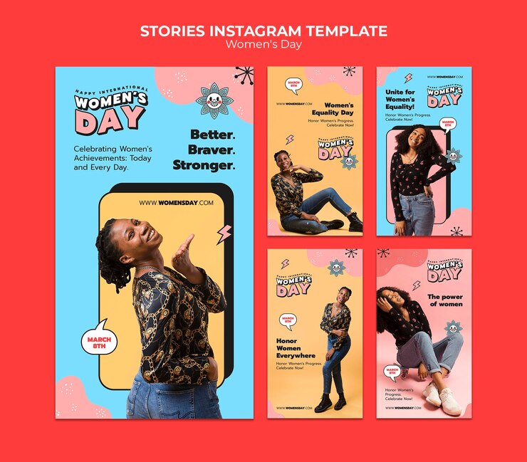 PSD story instagram perayaan hari wanita