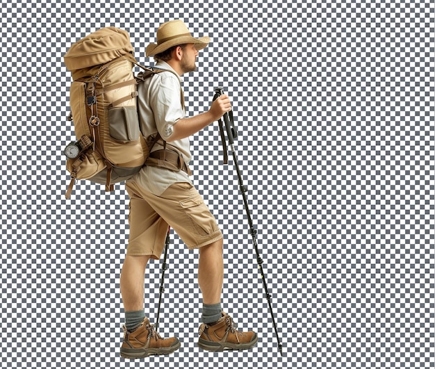 strange adventure tourism isolated on transparent background
