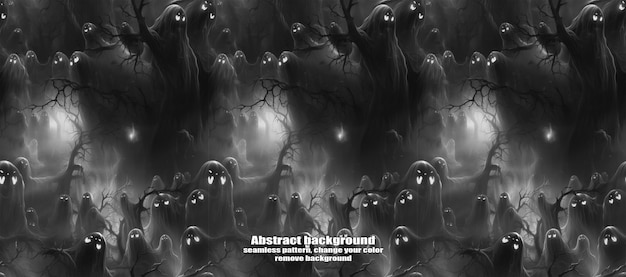 Strašidelné lebky a třpytivé pozadí pro Halloween