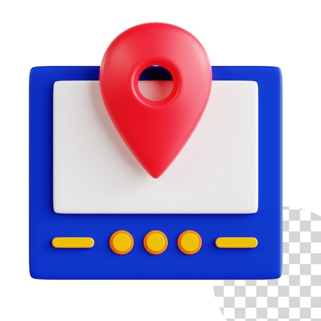 Straßen-GPS 3D-Bild