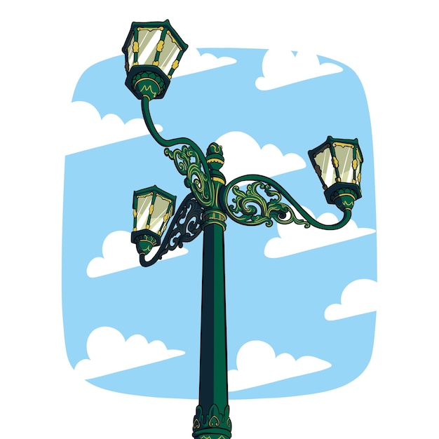 PSD straßenlampe von malioboro