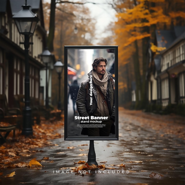 PSD straßenplakat-mockup