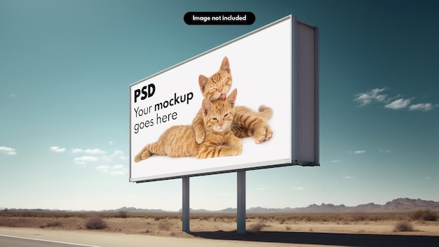 Straßenwerbung Billboard Mockup