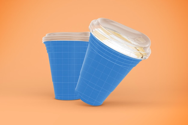 PSD strawless cup mockup