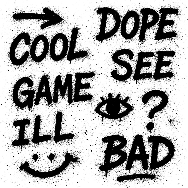 PSD street art words