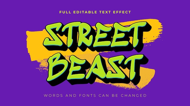 Street Beast Urban Vibes Texteffekt