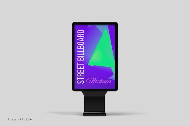 Street billboard mockup