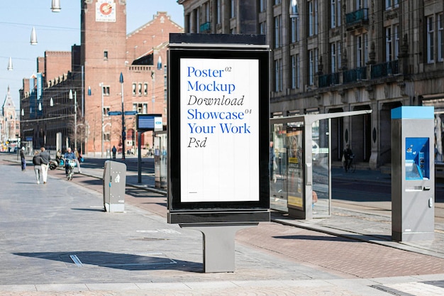Street Digital Poster Mockup
