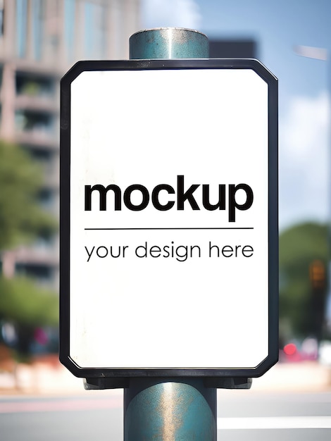 PSD street shop signage mockup outdoor-werbevitrine