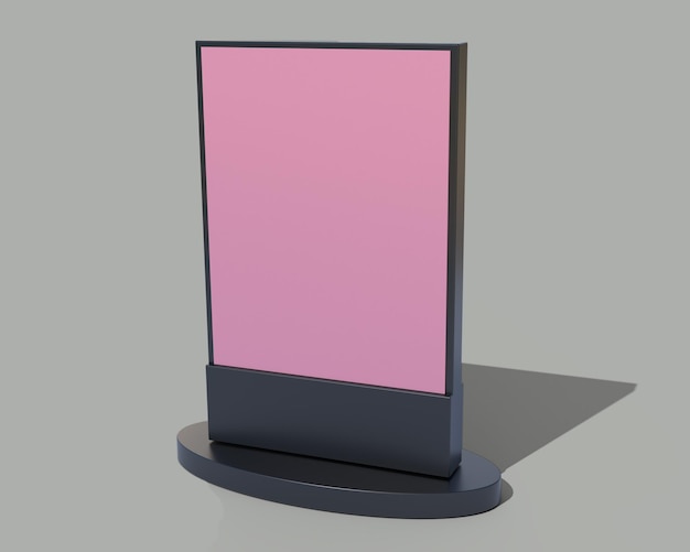 Street Side Banner Mockup PSD
