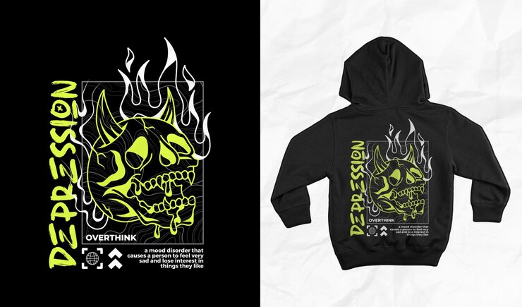 PSD streetwear brutalismo abbigliamento o poster