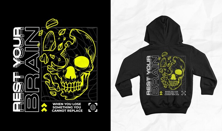 PSD streetwear brutalismo abbigliamento o poster