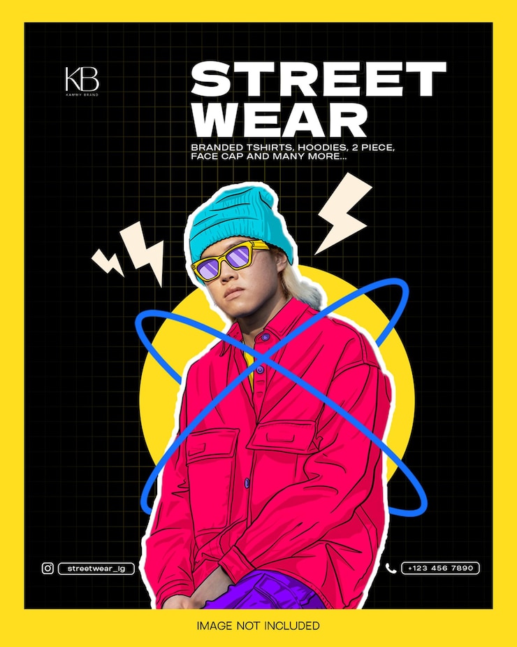 PSD streetwear fashion lookbook