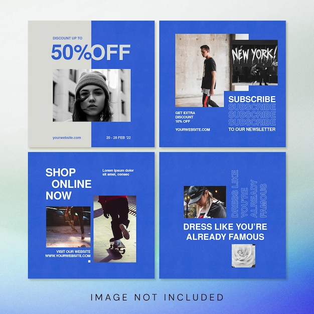 Streetwear Social Media Blu