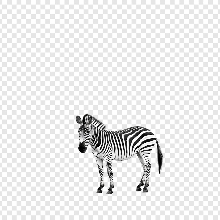 PSD streifen der savanne ein majestätisches porträt eines zebras