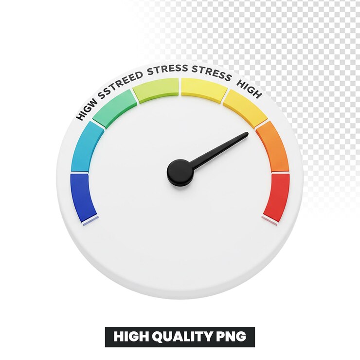 PSD stress level meter visualization