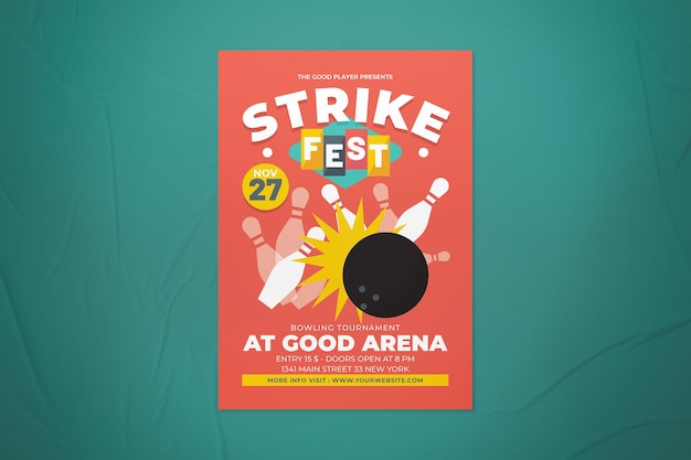Strike fest bowling-flyer