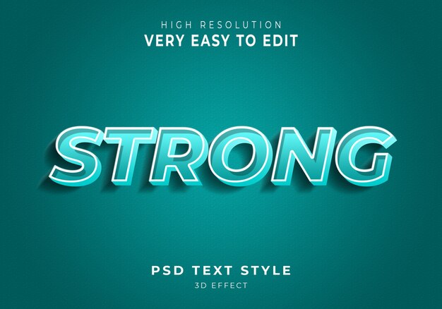 strong modern text effect