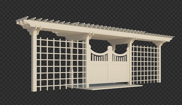 Structure de bâtiment de rendu 3D isolé