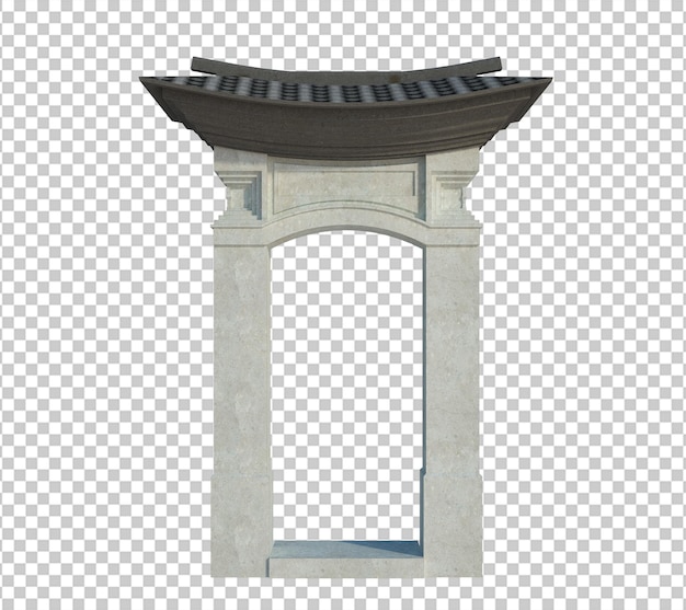 Structure de bâtiment de rendu 3D isolé