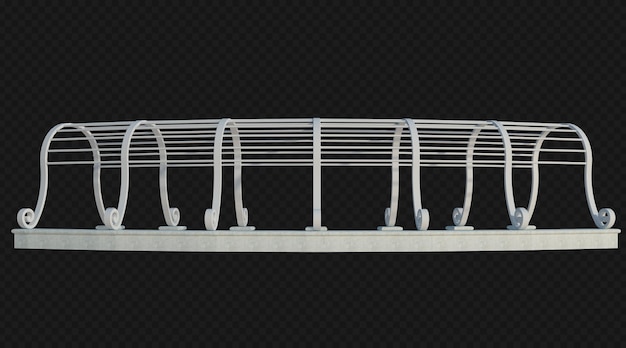 PSD structure de bâtiment de rendu 3d isolé