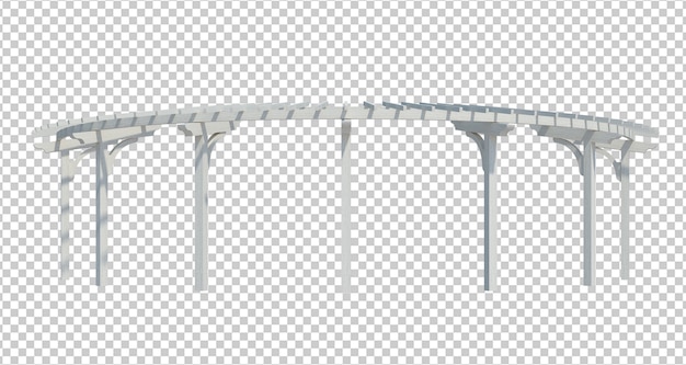 Structure de bâtiment de rendu 3D isolé