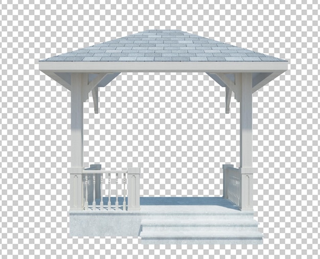 Structure de bâtiment de rendu 3D isolé