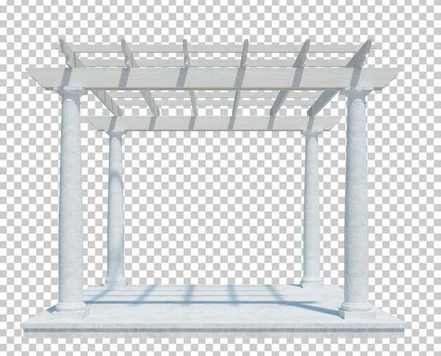 Structure de bâtiment de rendu 3D isolé