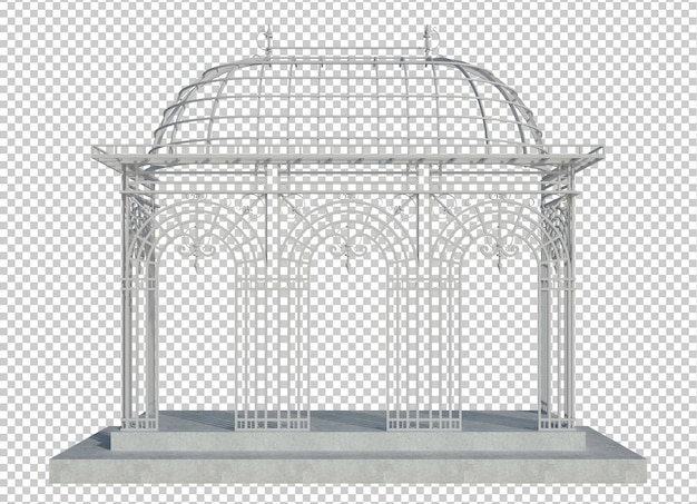 Structure de bâtiment de rendu 3D isolé