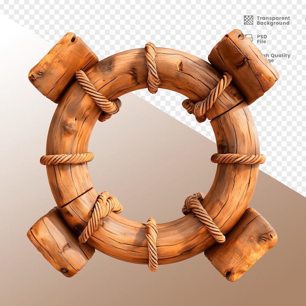 PSD structure en bois 3d composée d'éléments 3d