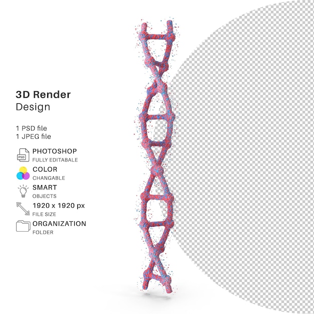 Structure Du Virus Abstrait Modélisation 3d Fichier Psd Virus Réaliste